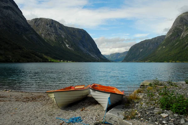 Noruega Sobre Naturaleza Paisaje Fondo —  Fotos de Stock