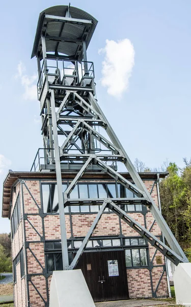 Headframe Nelle Miniere Terra Assedio — Foto Stock