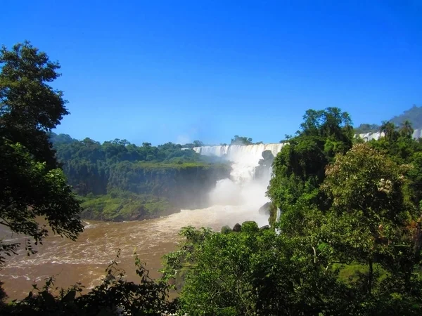 Kilátás Iguazu Esik Argentina — Stock Fotó