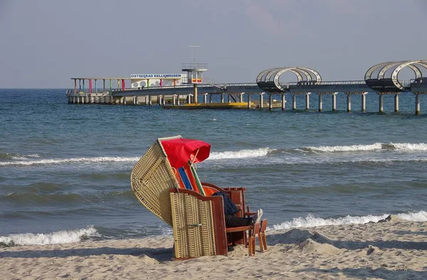 Відпочинок Пляжі Келленхаузен Хольштейн — стокове фото