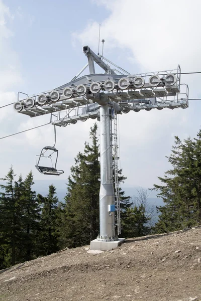 Elevador Esqui Primavera Wurmberg Harz — Fotografia de Stock