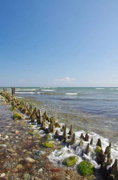 Природний Пляж Келленхаузені Шлезвіг Гольштейн — стокове фото