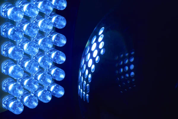 Array Leds Illuminate Glass Ball — Stock Photo, Image