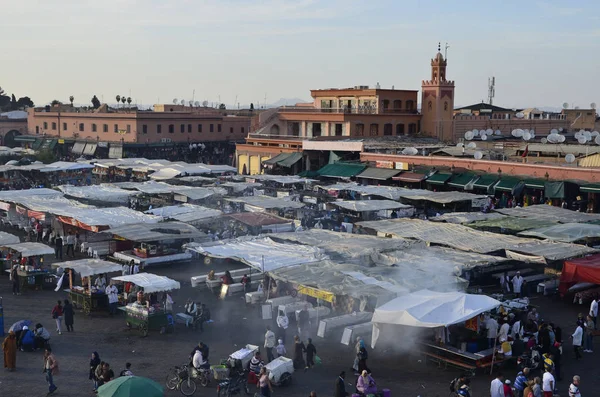 Jemaa Fna Jesters Marrakech Morocco — 스톡 사진