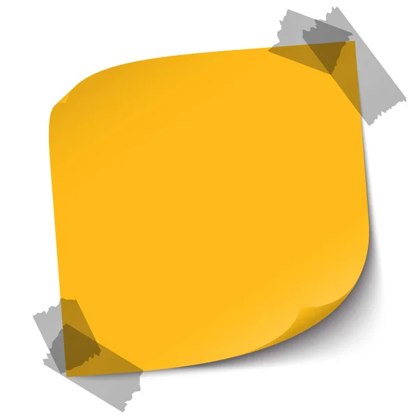 Векторна Ілюстрація Паперу Жовтою Бульбашкою Мовлення — стокове фото