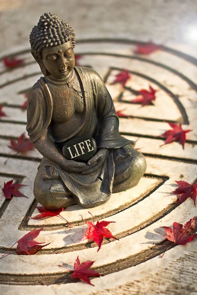 Buddha Statue Figur Buddhisme Filosofi - Stock-foto