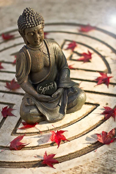 Άγαλμα Άγαλμα Του Βούδα Φιλοσοφία Του Βουδισμού — Φωτογραφία Αρχείου