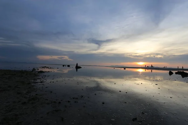 Zonsondergang Boven Zee Het Eiland Koh Samui Thailand — Stockfoto