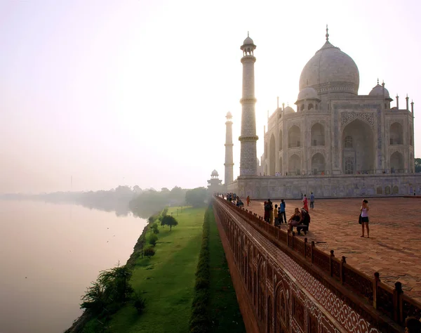 Mausoléu Taj Mahal Famoso Agra Índia — Fotografia de Stock
