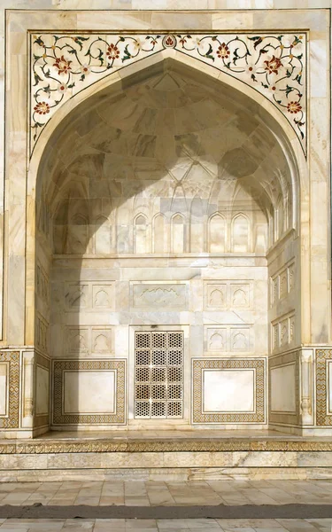 Beroemde Taj Mahal Mausoleum Agra India — Stockfoto