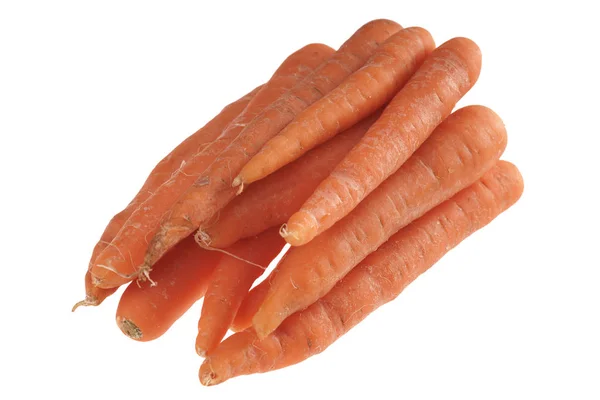 Свежие Carrots Изолированы Белом Фоне — стоковое фото