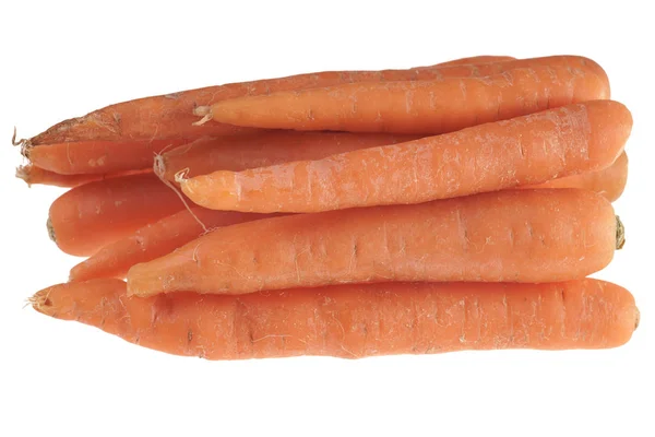 Свежие Carrots Изолированы Белом Фоне — стоковое фото