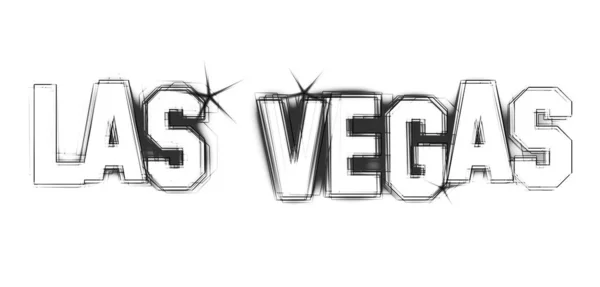 Las Vegas Ilustracja Jako Doprowadziły Światła Dla Twojej Prezentacji Lub — Zdjęcie stockowe
