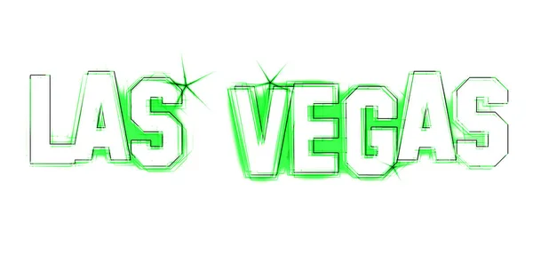 Las Vegas Illustration Als Led Beleuchtung Für Ihre Präsentation Oder — Stockfoto