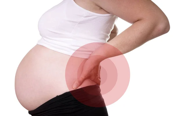 孕妇腰痛 — 图库照片