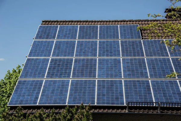 Celle Solari Protezione Del Clima Energia Elettrica — Foto Stock