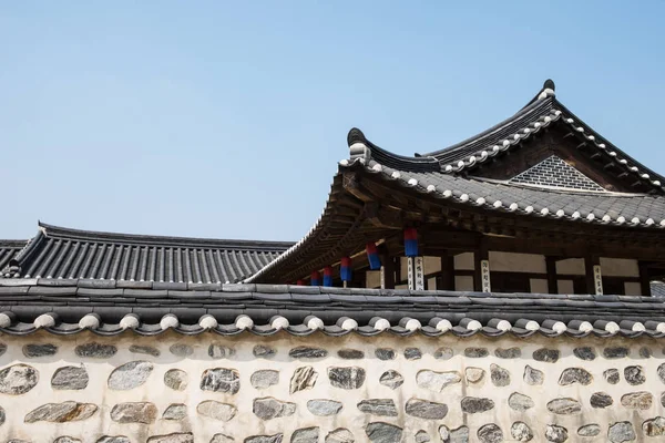 Hanok House Korea Παραδοσιακή Κατασκευή Κορεάτικο Στυλ — Φωτογραφία Αρχείου