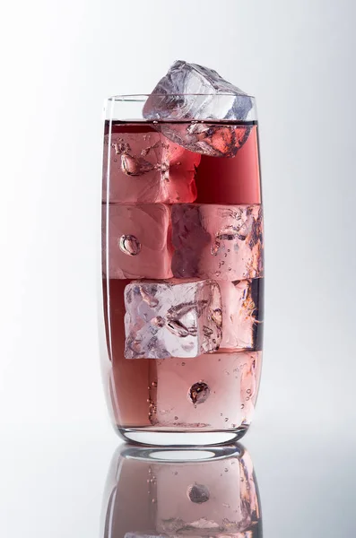 Glass Red Liquid — Stock Photo, Image