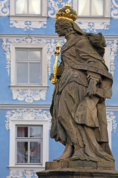 Bamberg Kaiserin Keilschrift Auf Der Unterbrücke — Stockfoto