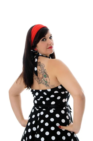 Sixties Girl Tattoo Stock Picture