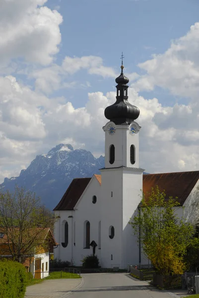 Vista Panorámica Del Majestuoso Paisaje Los Alpes — Foto de Stock