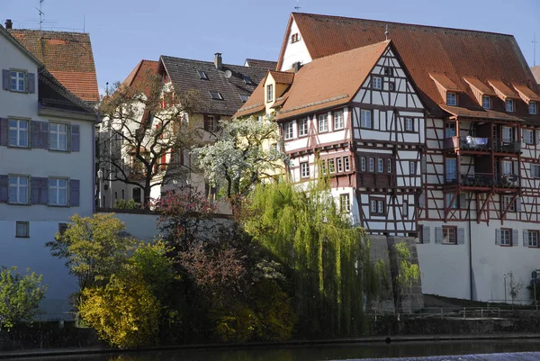 Rumah Depan Danube Itu Riedlingen — Stok Foto