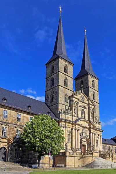 Frente Oeste Igreja Abadia Michaelsberg Bamberg — Fotografia de Stock