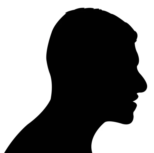 Man Head Silhouette — Stock Photo, Image