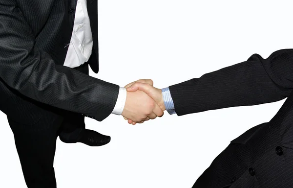 Handshake White Background — Stockfoto