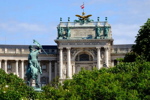 Hofburg Wien Denkmal Und Denkmal Heldenplatz — Stockfoto