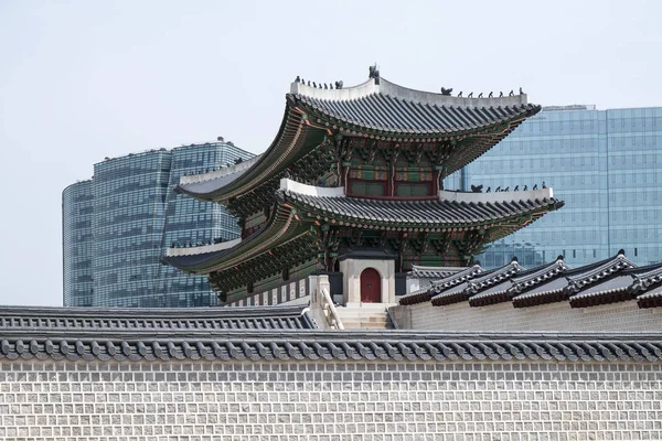 Gyeongbokgung Pałac Punkt Orientacyjny Stolicy Korei Seulu — Zdjęcie stockowe