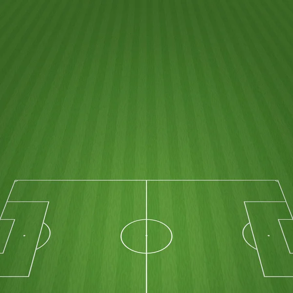 Трехмерная Векторная Иллюстрация Футбольного Поля — стоковое фото
