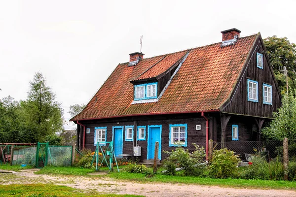 Ancienne Maison Bois Dans Village — Photo