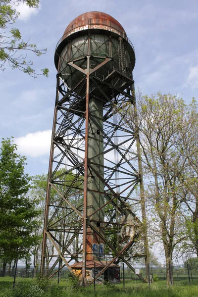Starý Průmyslový Lanstrop Vejce Stará Historická Vodní Věž Dortmundu Německo — Stock fotografie