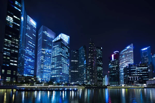 Singapur Skyline Finanzzentrum — Stockfoto