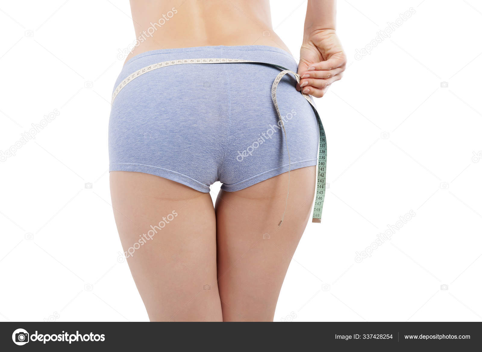 Diet Detox Girl Measuring Her Beautiful Sexy Butt Panties Measure Stock  Photo by ©PantherMediaSeller 337428254