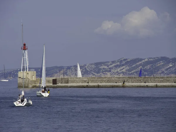 港町マルセイユを記念して — ストック写真