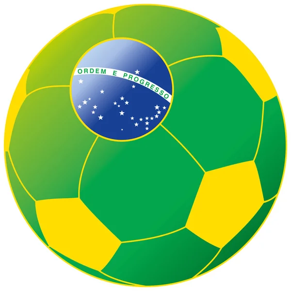 Football Brazil Brazilian Soccer Ball Pelota Brasil — Stock Photo, Image