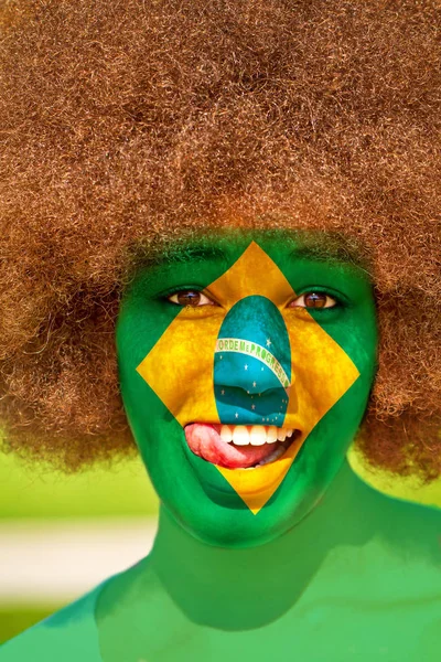 Porträt Eines Brasilianischen Mädchens — Stockfoto