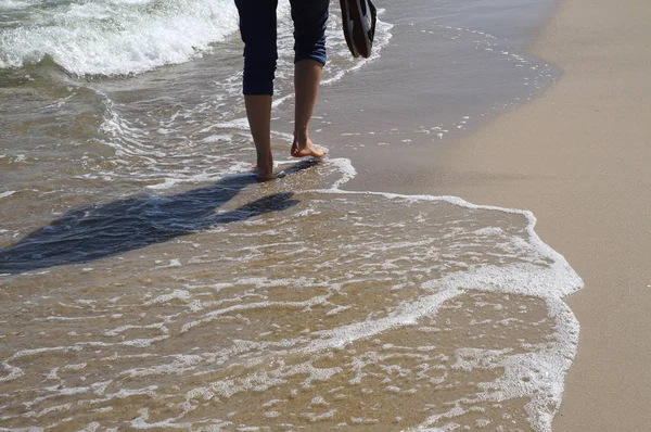 Correndo Praia — Fotografia de Stock