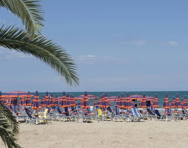 Пляж Сан Бенедетто Дель Тронто Марке Італія — стокове фото