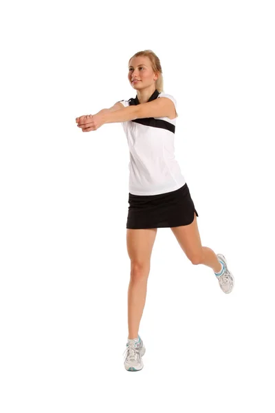 Portrait Girl Playing Volleyball — Stock Photo, Image