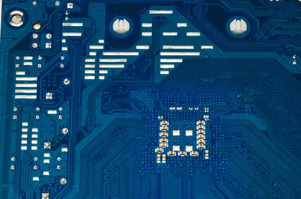 Macro Foto Circuito Eletrônico Pcb Iluminação — Fotografia de Stock