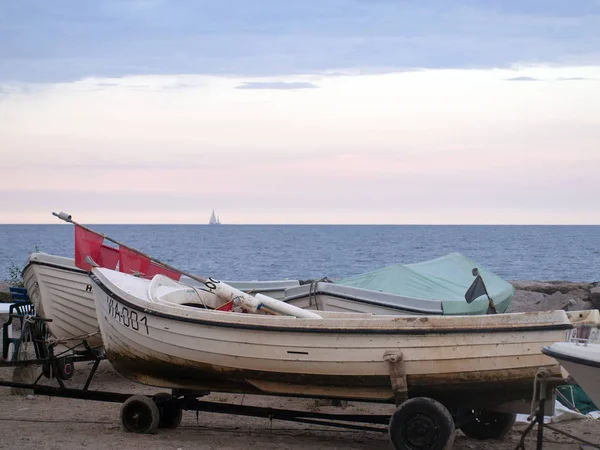 Blick Auf Das Fischerboot Ufer — Stockfoto