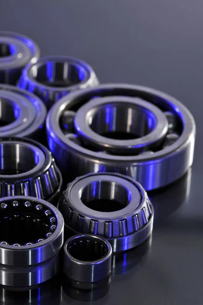 Closeup Different Ball Bearing Light — Stock Photo, Image