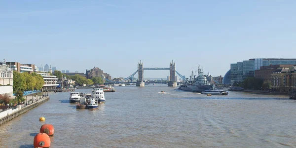 Panoramautsikt Över Floden Thames London — Stockfoto