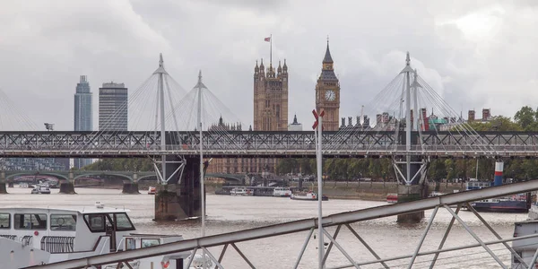 Panoramautsikt Över Thames River London Storbritannien — Stockfoto