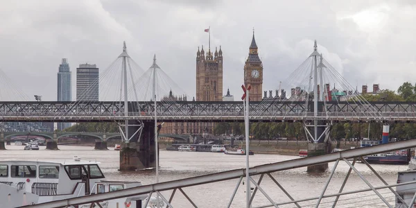 Vista Panorámica Del Río Támesis Londres Reino Unido —  Fotos de Stock