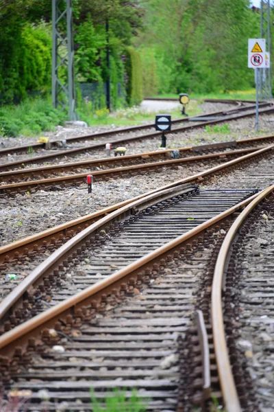 Eisenbahn Gleise Eisenbahnstraße — Stockfoto