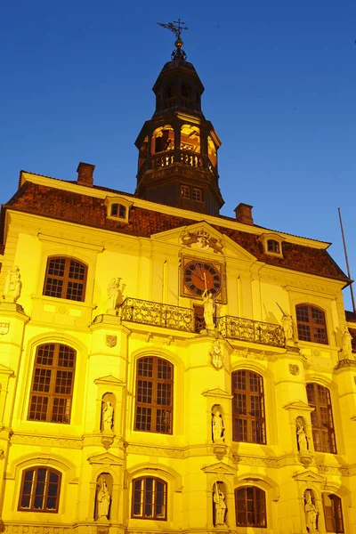 Mairie Lueneburg Basse Saxe Prise Soir Heure Bleue — Photo